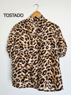 Blusa Con Lazo MAJO  [Sedita Emilia] - L, Tostado