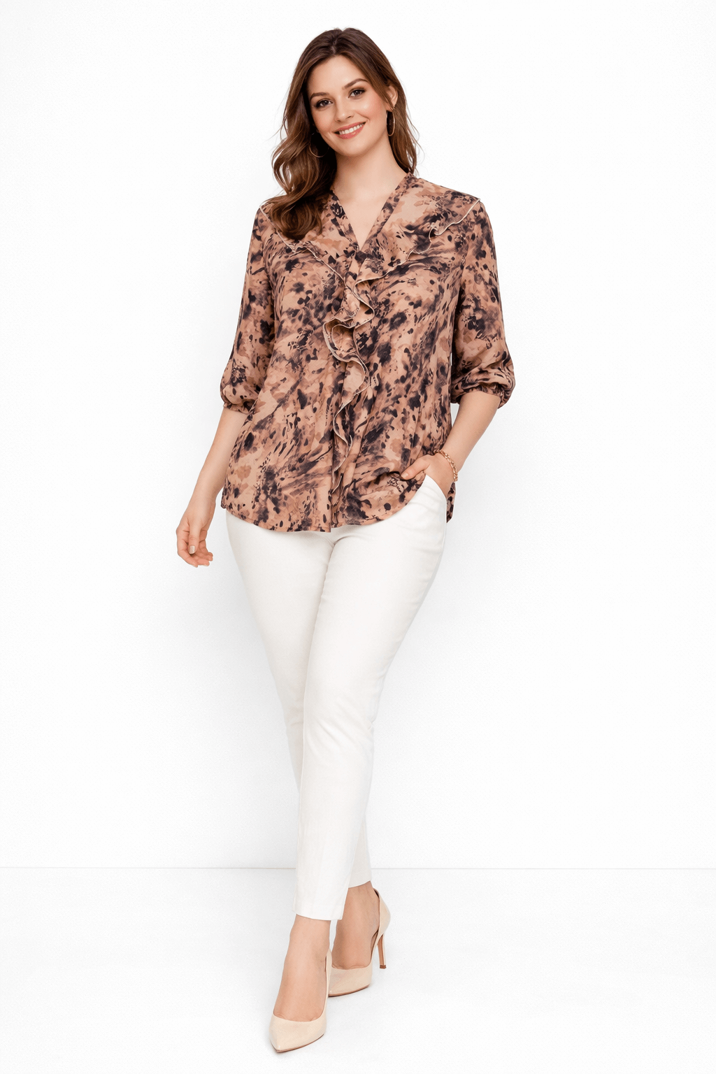 Blusa Con Boton ARBARA  [Sedita Emilia]
