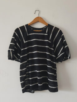 Remera ENA [Flame rayado] - Negro